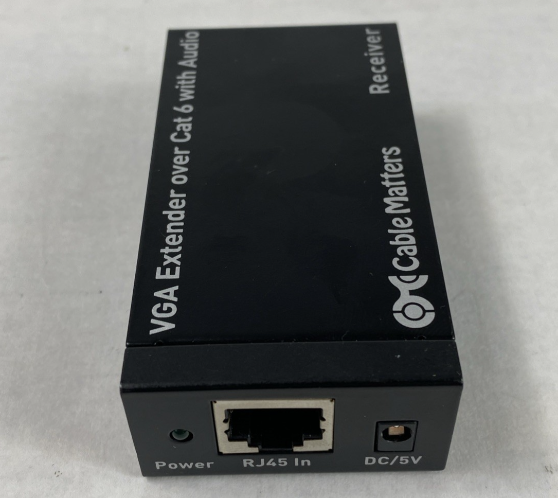 Cable Matters Model 103004 VGA Extender Over Cat 6 With Audio Receiver Only