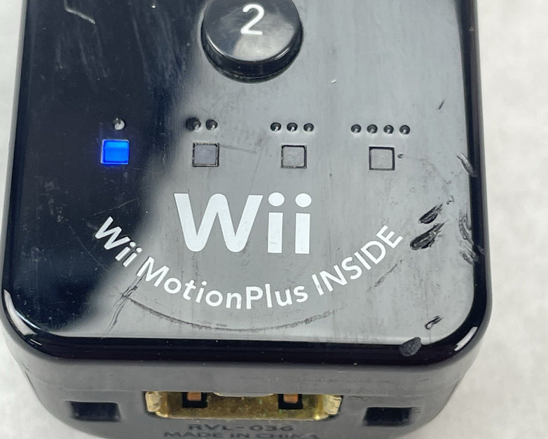 Nintendo Black Motion Plus Wii Controller OEM RVL-036
