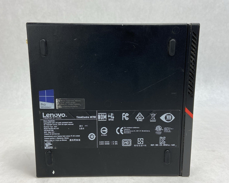 Lenovo M700 MFF Intel Core i3-6100T 3.2GHz 4GB RAM No AC/HDD/OS