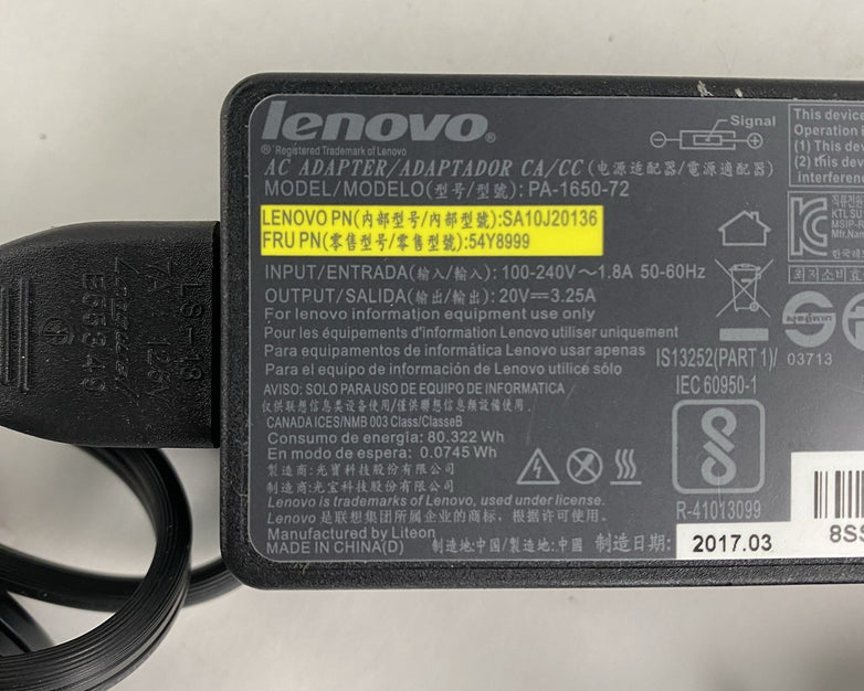 Lenovo PA-1650-72 65W AC Adapter Mixed Lot of 5