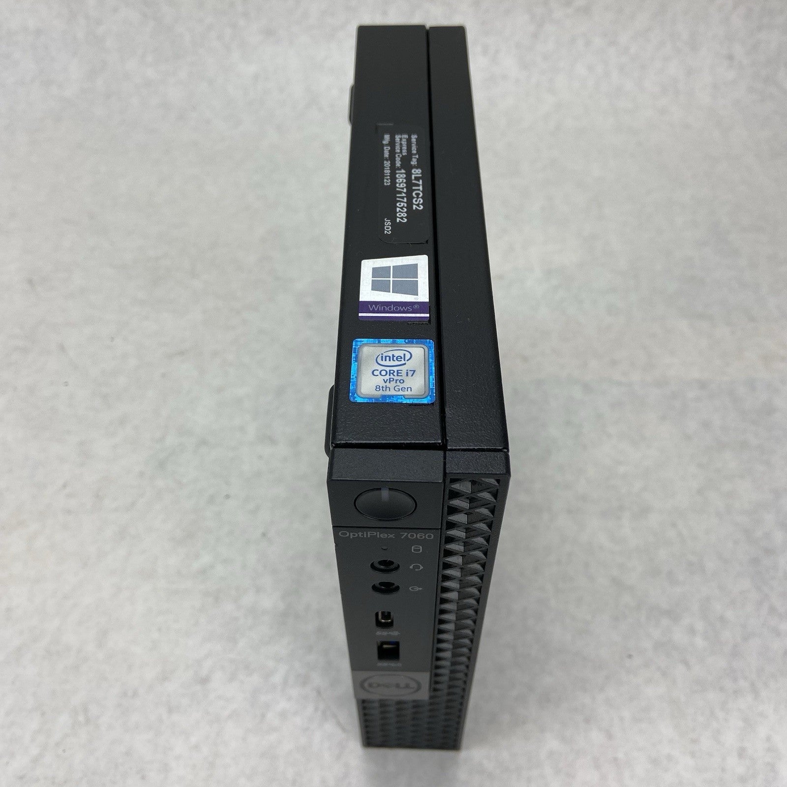 Dell Optiplex 7060 Micro Intel Core i7-8700T 2.4GHz 8GB RAM No HDDOSAC2