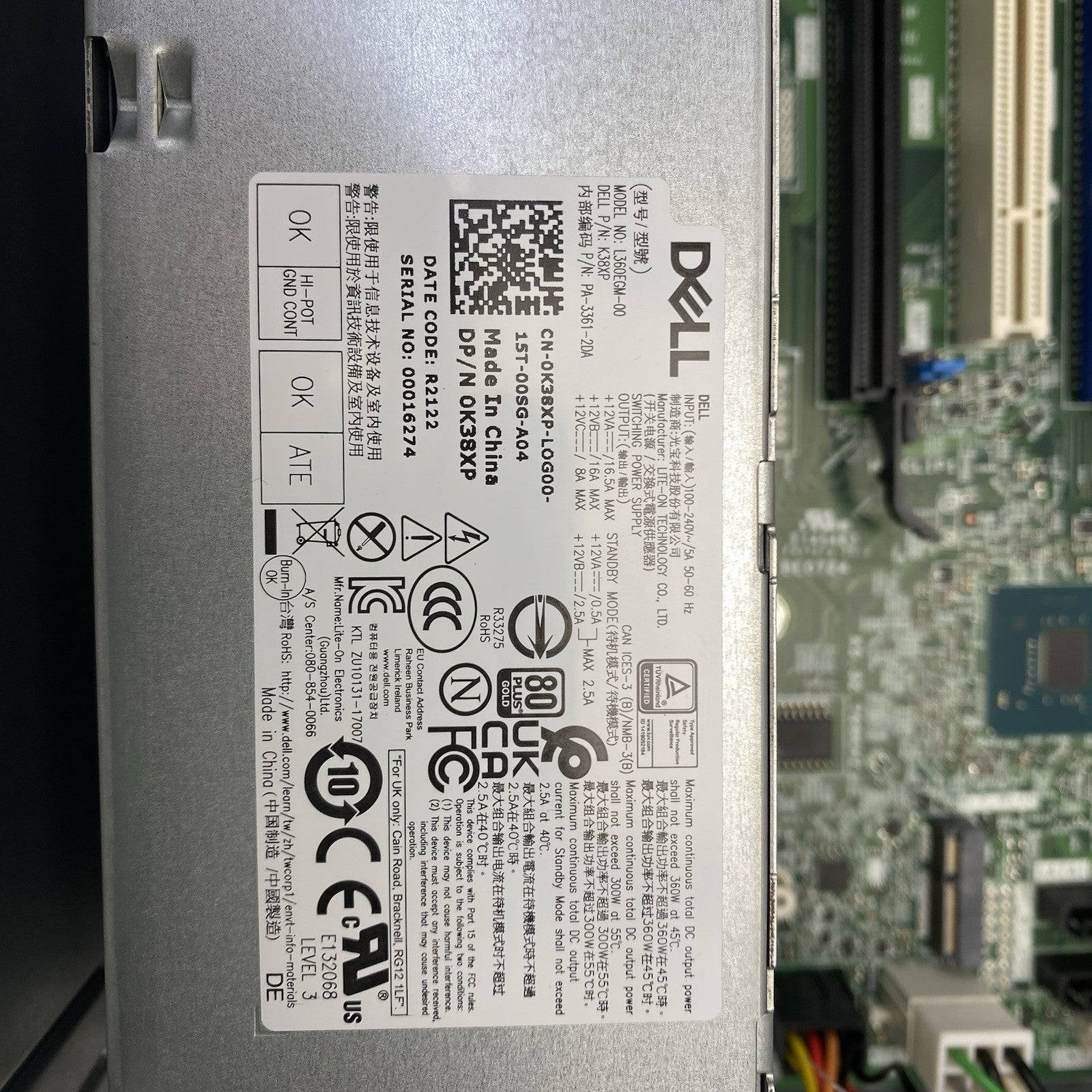 Dell OptiPlex XE3 MT Intel Core i7-8700 3.2GHz 1x8GB RAM No HDD No OS13