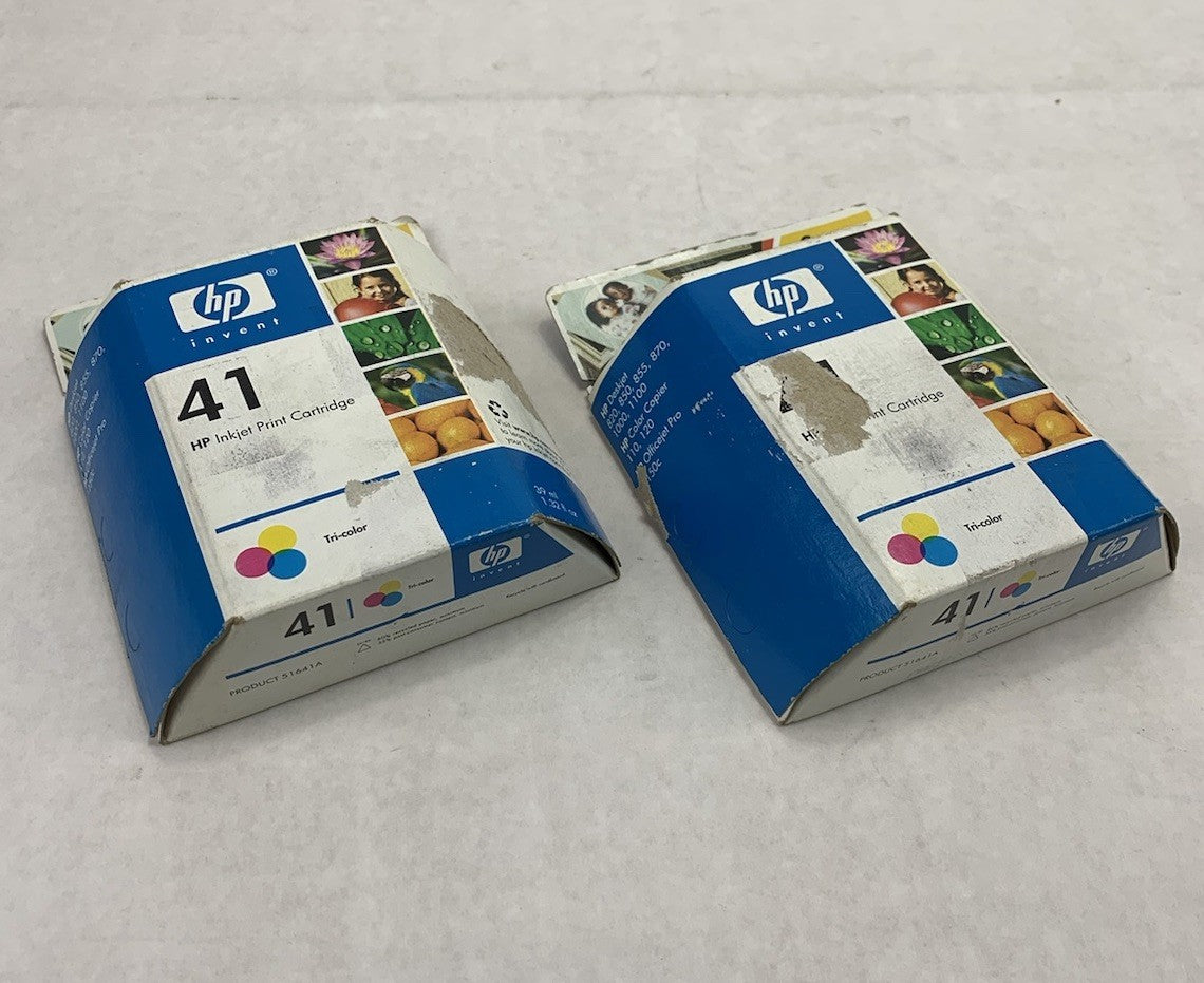 HP 51641A 41 Tri-Color Ink Cartridge Exp. 2006 (Lot of 2)