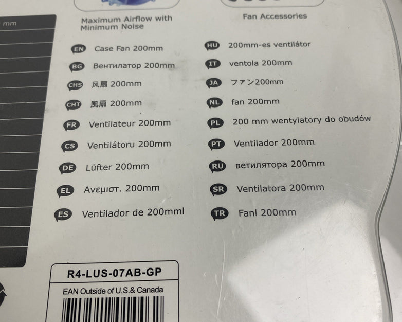 Cool Master R4-LUS-07AB-GP MegaFlow 200 Blue LED - Lot of 2