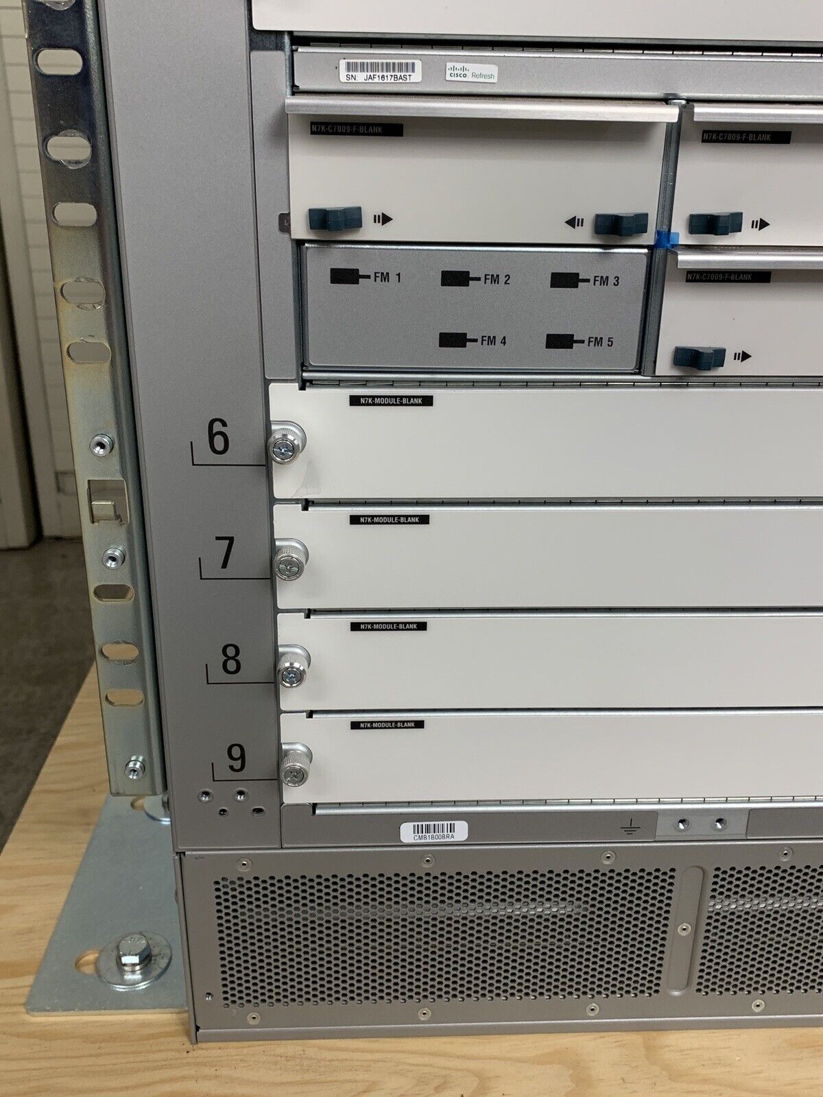 Cisco N7K-C7009 NEXUS 7000 Series 9x Blank Chassis Box Opened W/53-3374-01 Kit
