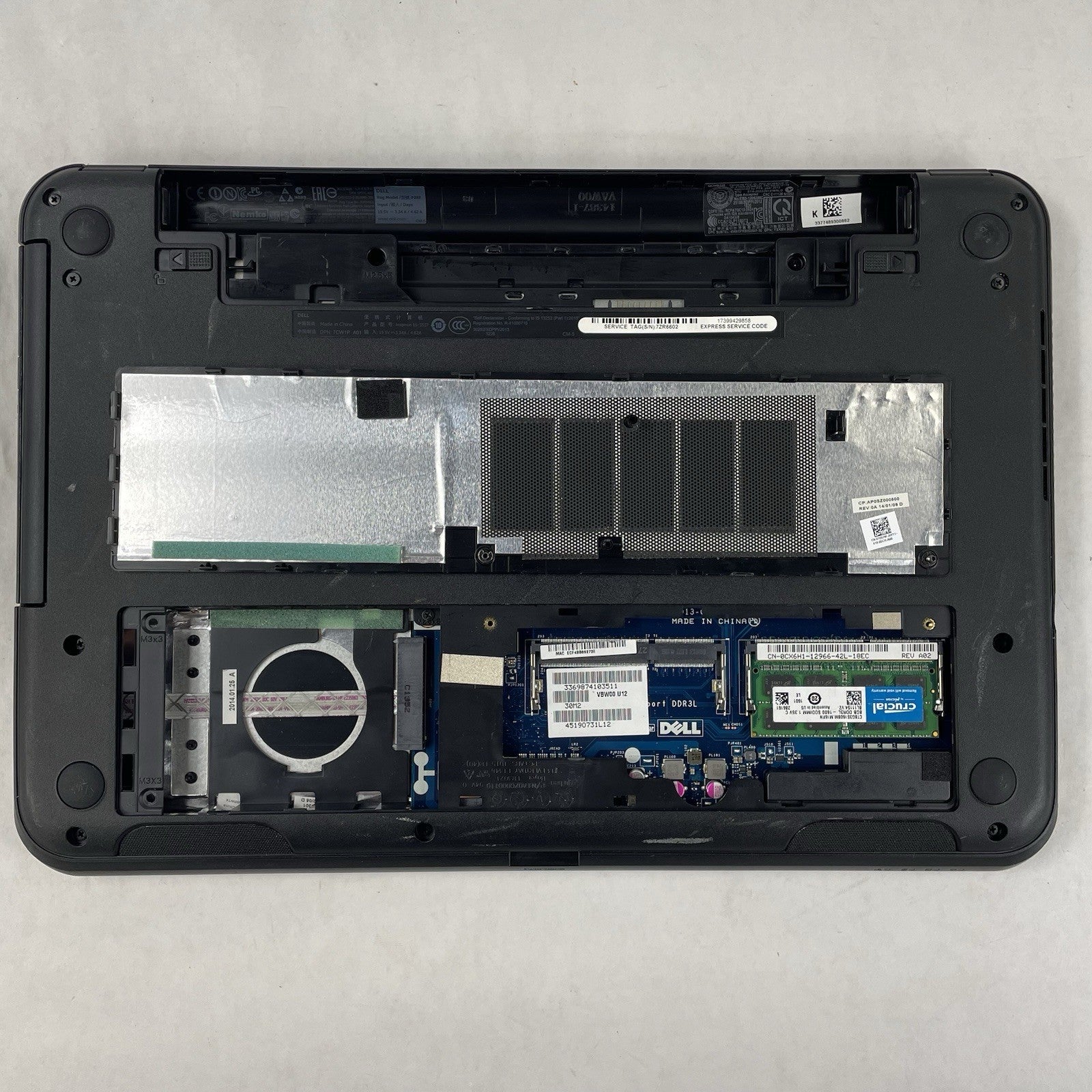 Dell Inspiron 3537 15.6" i3-4010U 1.70 GHz 8 GB RAM No SSD/OS/AC15