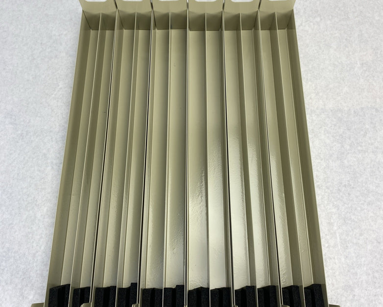 Fisherbrand 07212103 Six Microscope Slide Storage Divided Drawers Light Tan