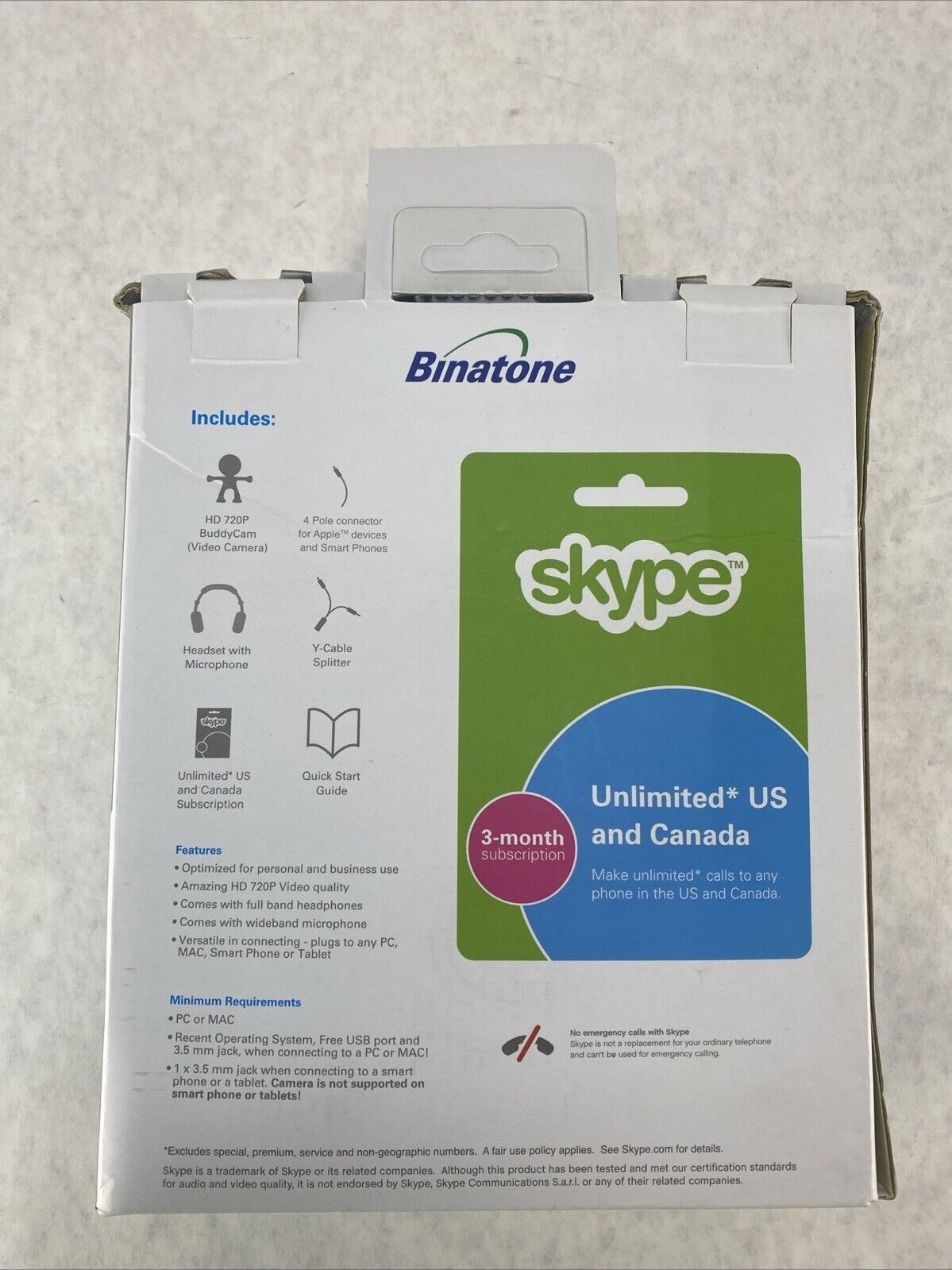 Binatone Vintage Skype Camera Webcam Headset Starter Kit
