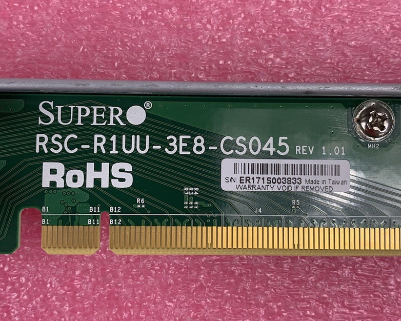 Supermicro RSC-R1UU-3E8-CS045 3-Port Riser Card