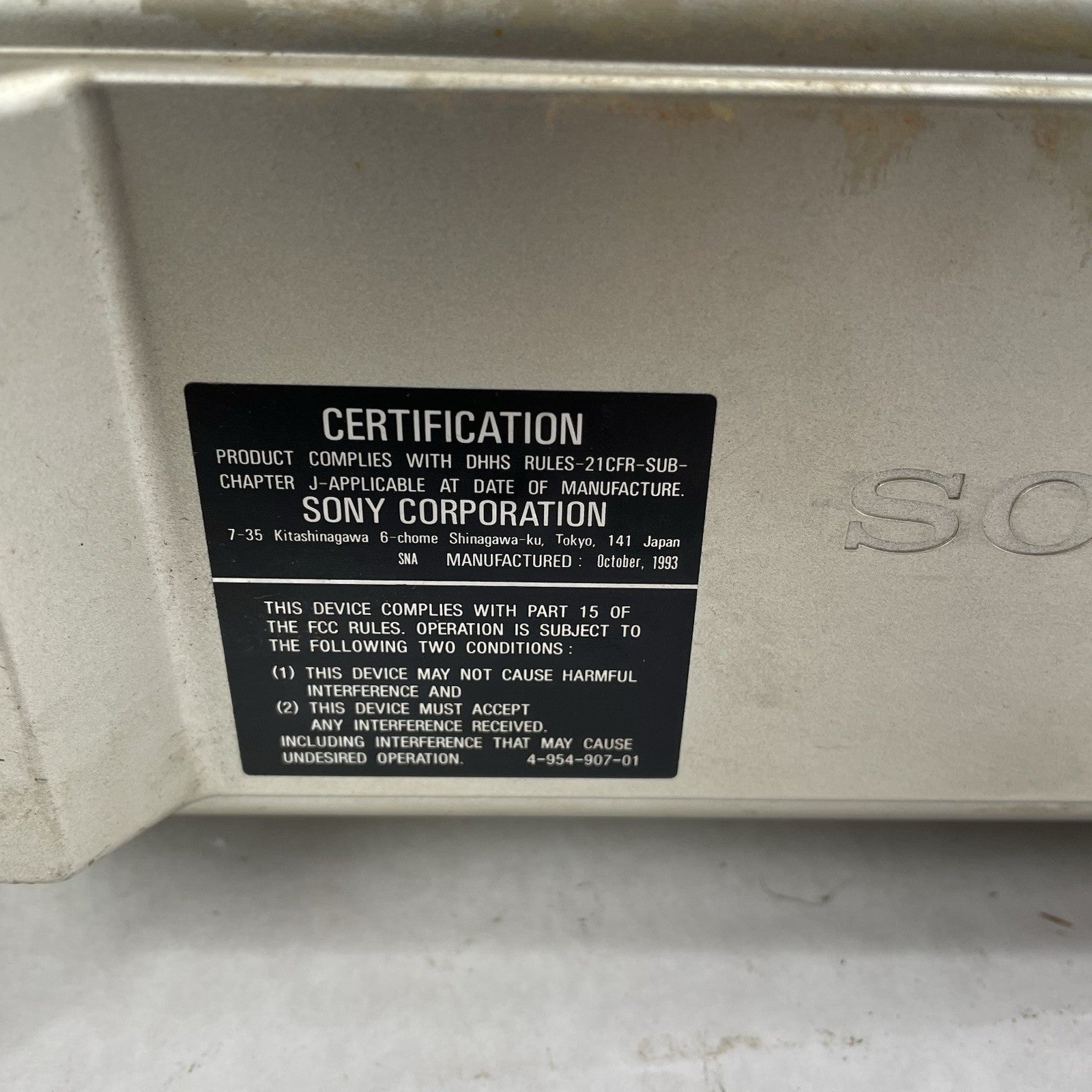 SONY CDX-U303 10 Disc CD Changer Parts or Repair