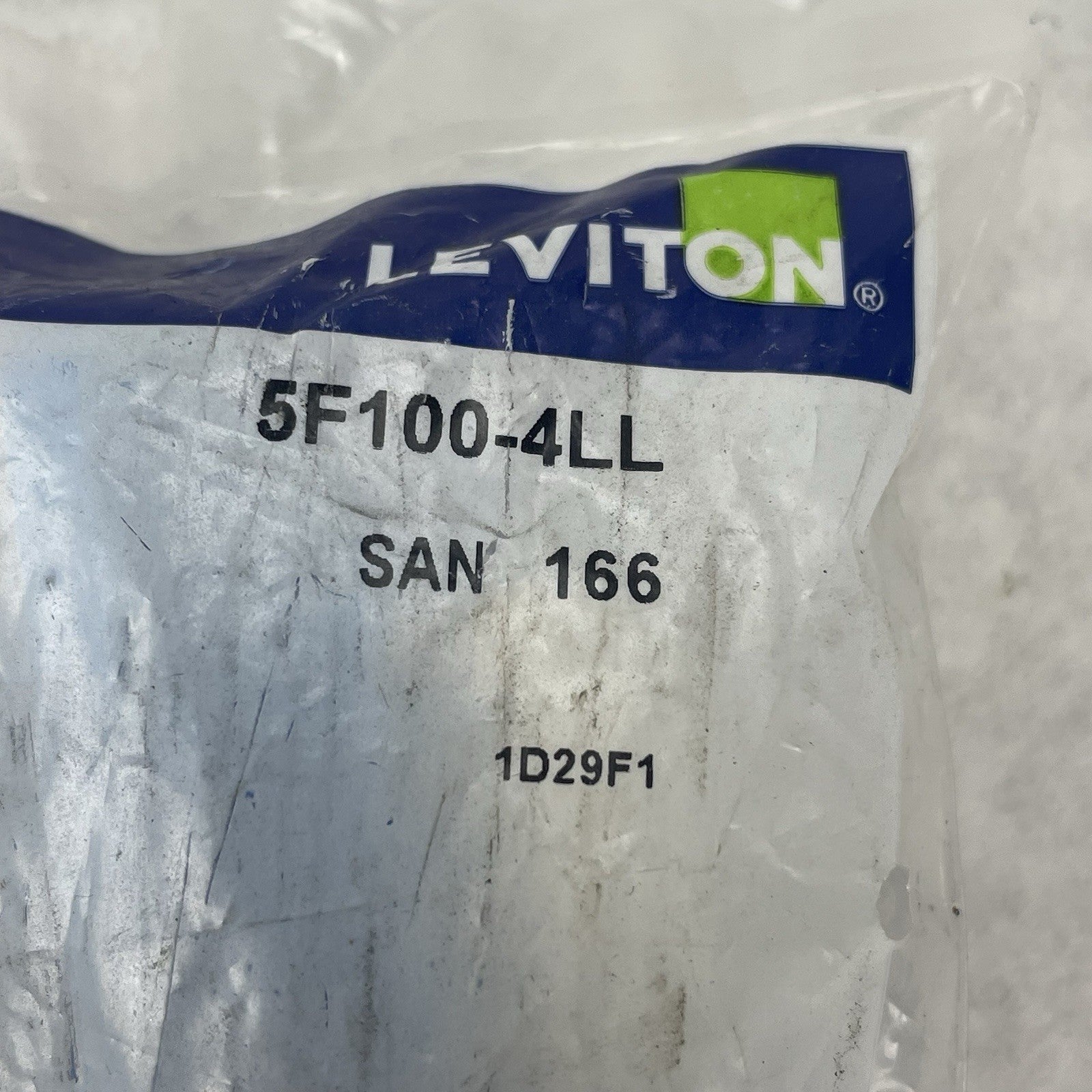 Leviton 5F100-4LL Precision Molded Fiber Adapter Plate Blue2