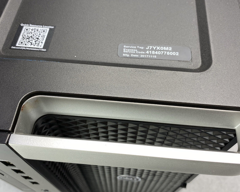 Dell Precision Tower 7910 Xeon 8 Core E5-2620v4 2.10GHz 32GB RAM P4000 No HDD OS