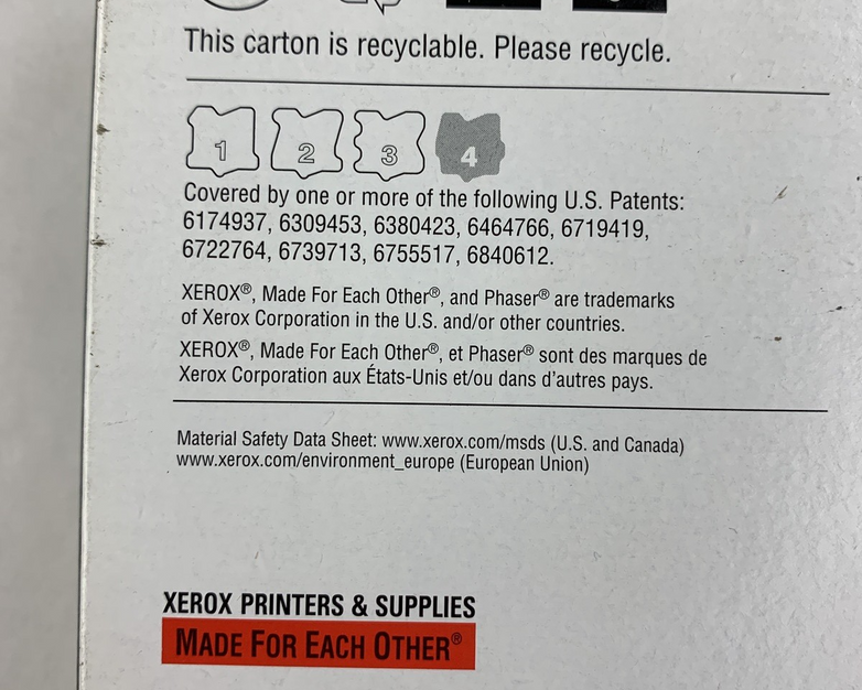 Xerox 108R00727 Solid Ink 8560/8560MFP Black Ink Cartridges New Sealed OEM Box