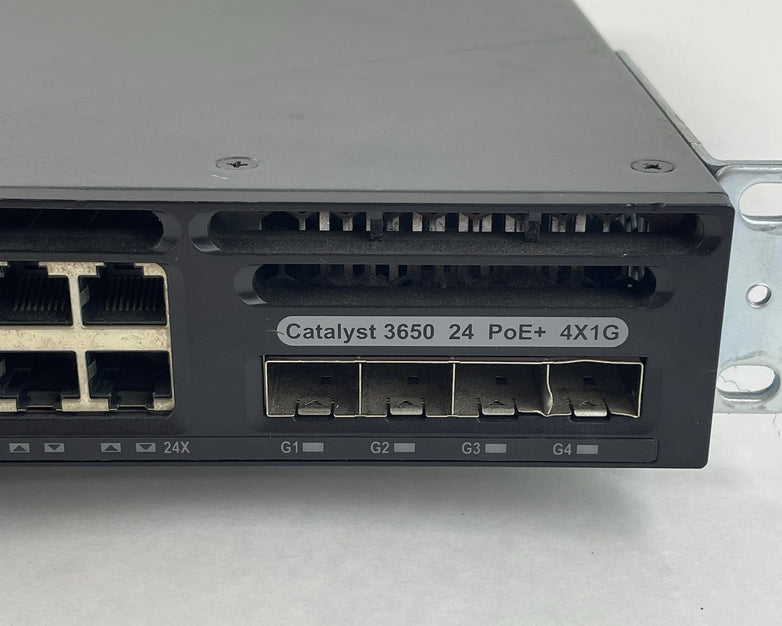 Cisco Catalyst WS-C3650-24PS-S V02 24-Port PoE+ 4x1G  1x PSU AC Tested & Reset