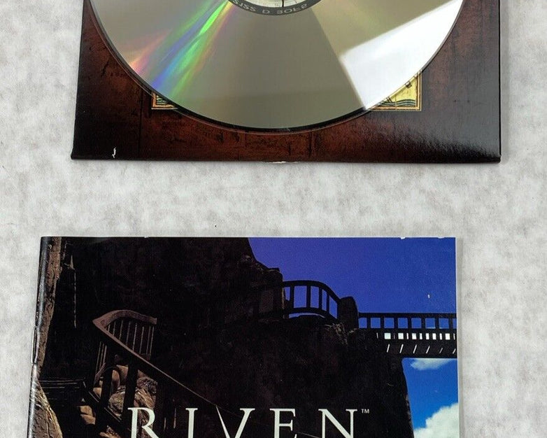 Riven 1997 + Myst 1993 Bundle MPC Classic Windows PC Game with Manuals