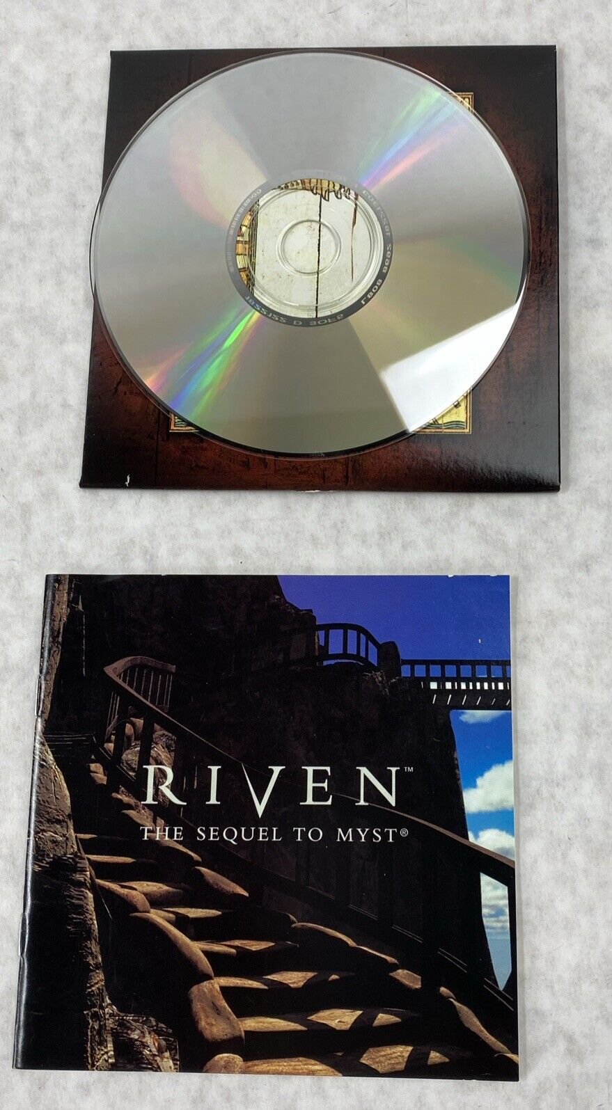Riven 1997 + Myst 1993 Bundle MPC Classic Windows PC Game with Manuals