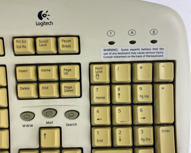 Logitech Y-SG13 PS/2 104-Key QWERTY Wired Membrane Keyboard