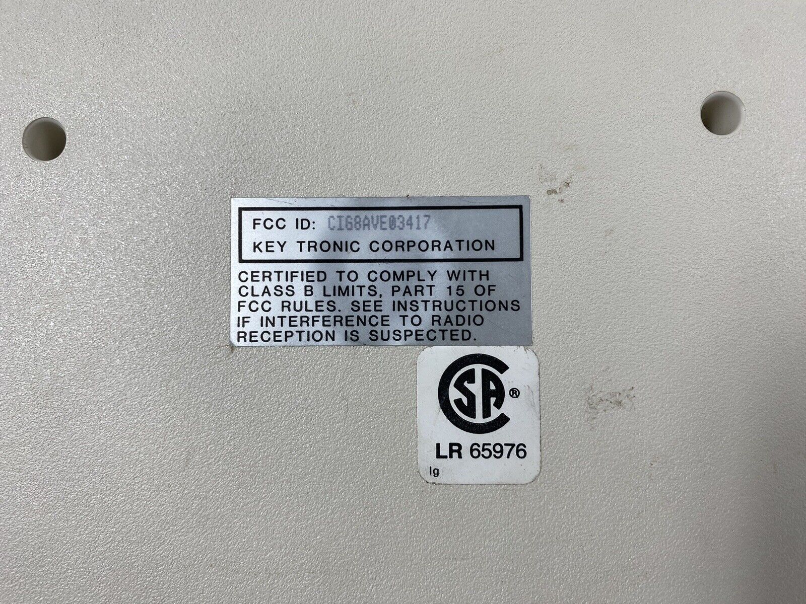 Vintage AT&T CIG8AVE03417 Enhanced Keyboard Key Tronic Untested