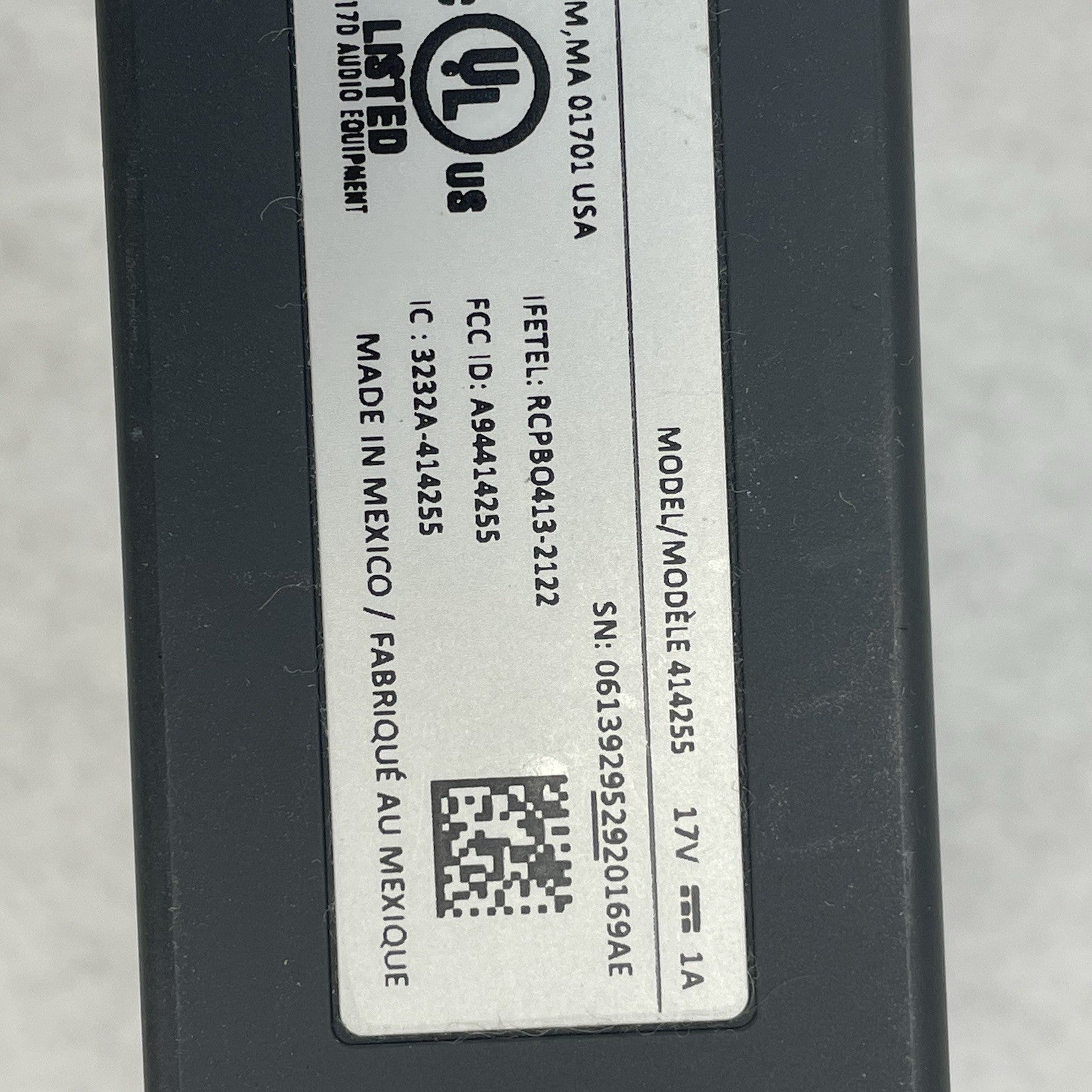 Bose Sound Link iii MODEL 414255 Bluetooth Speaker and Power Cord10