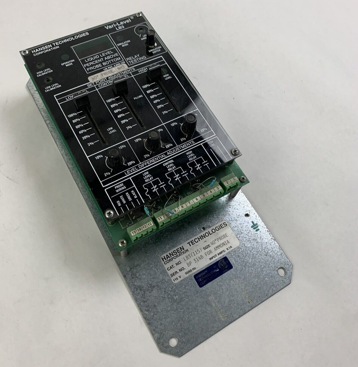 Hansen Technologies Corporation  Vari Level Amonia LB3