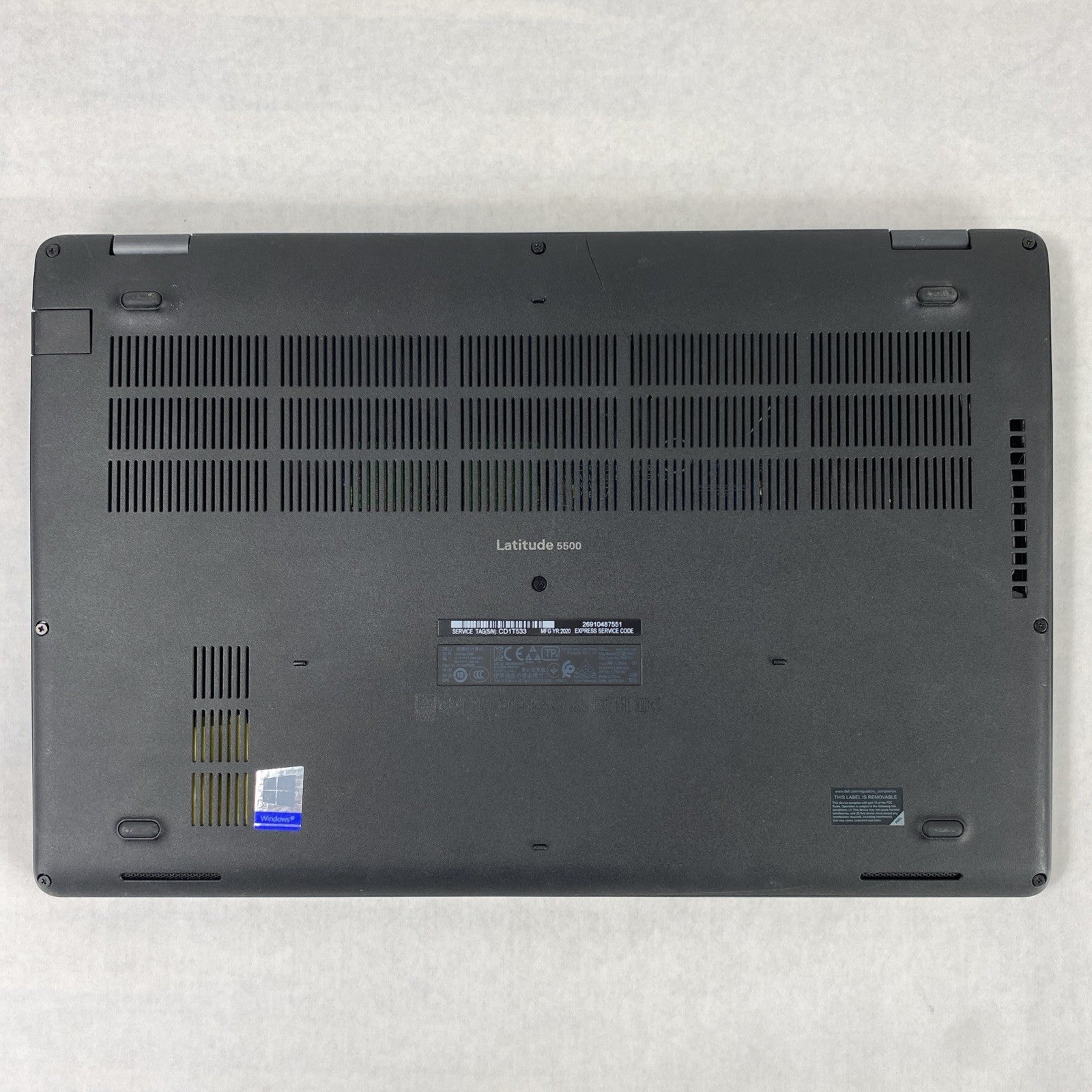 Dell Latitude 5500 Intel Core i5-8365U 1.60GHz 8GB RAM 15.6" No HDD No OS