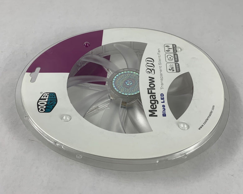 Cooler Master MegaFlow 200 Blue LED Transparent Silent Fan