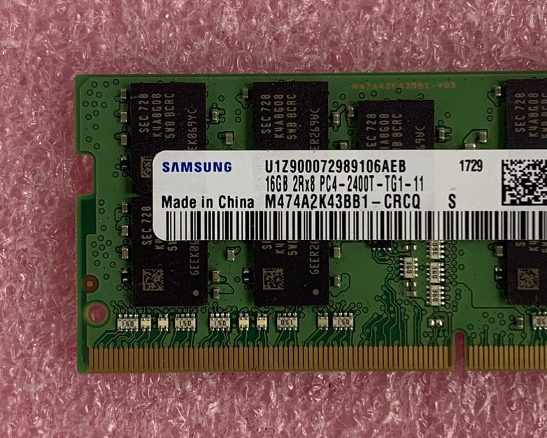 Samsung M474A2K43BB1-CRCQ 16 GB PC4-2400T-TG1-11 SODIMM Laptop Memory Ram