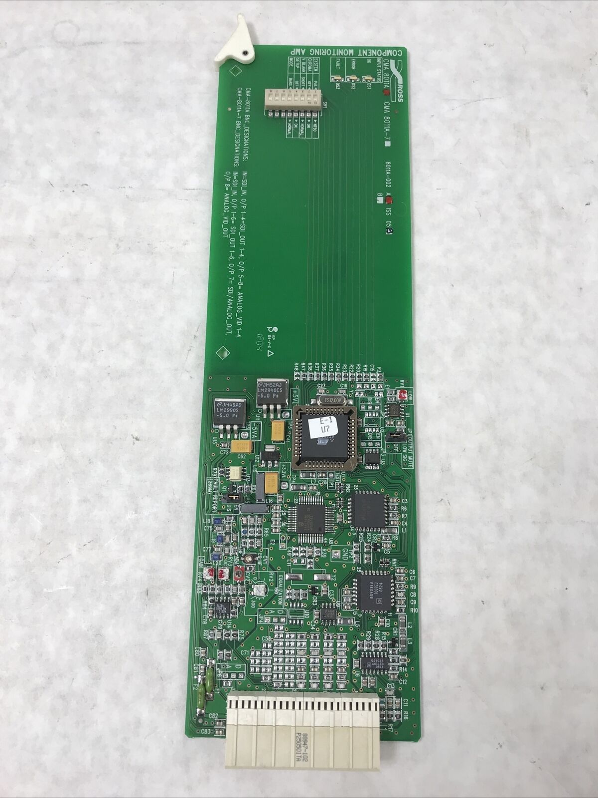 Ross CMA-8011A SDI Component Monitoring and Reclocking Amplifier