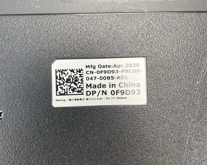 Dell Keyboard CN OF9D93 PRCOO KB522 Lot of 15