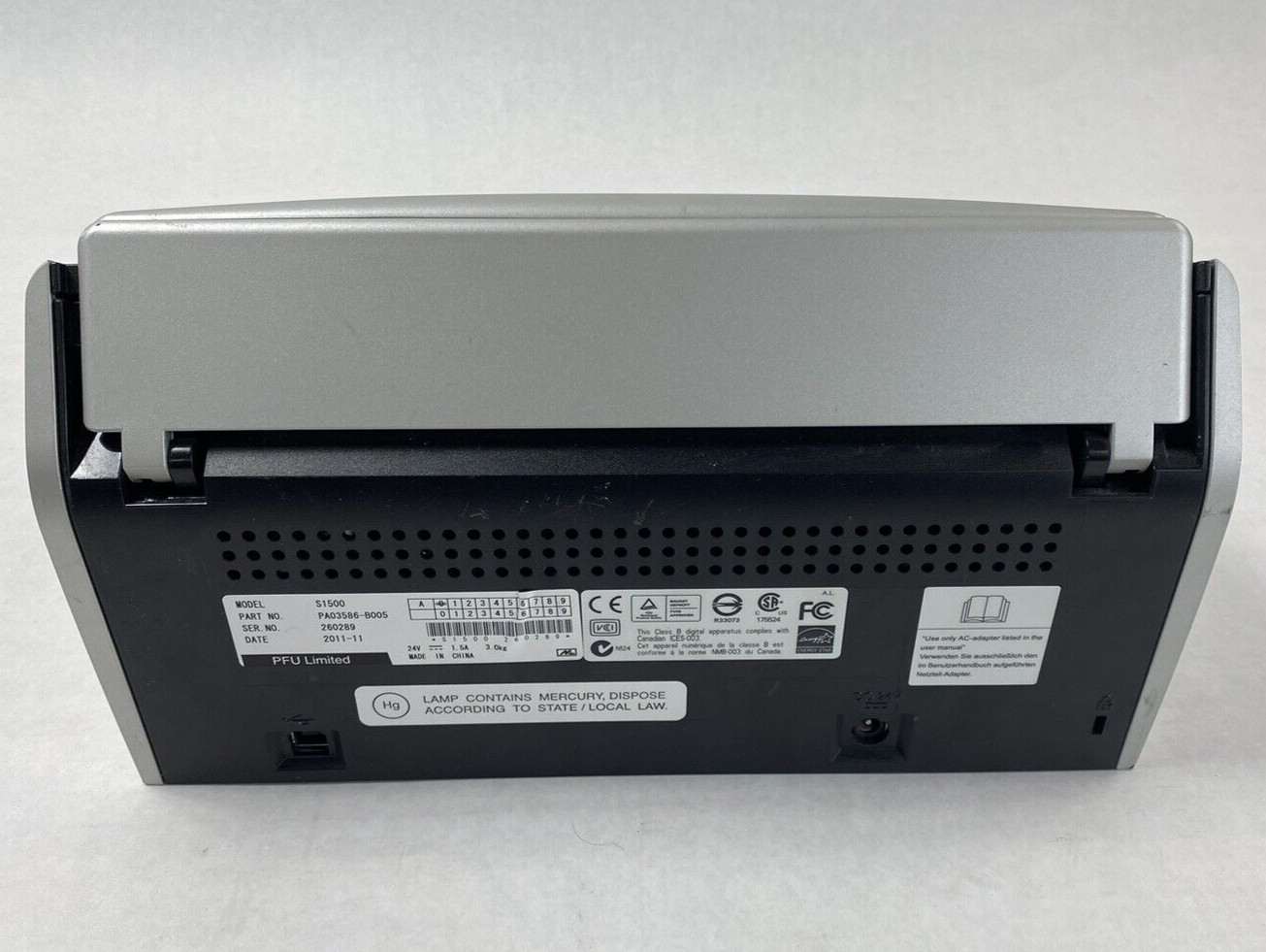 Lot of 2 Fujitsu ScanSnap S1500 Duplex Sheetfed Image Scanner Parts and Repair