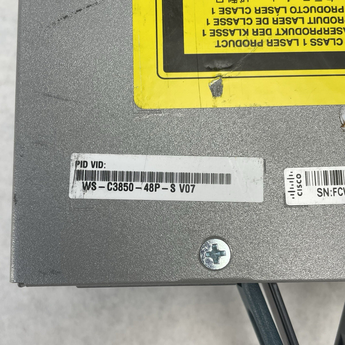 Cisco Catalyst WS-C3850-48P-S V07 48-Port Gigabit PoE+ - Tested10