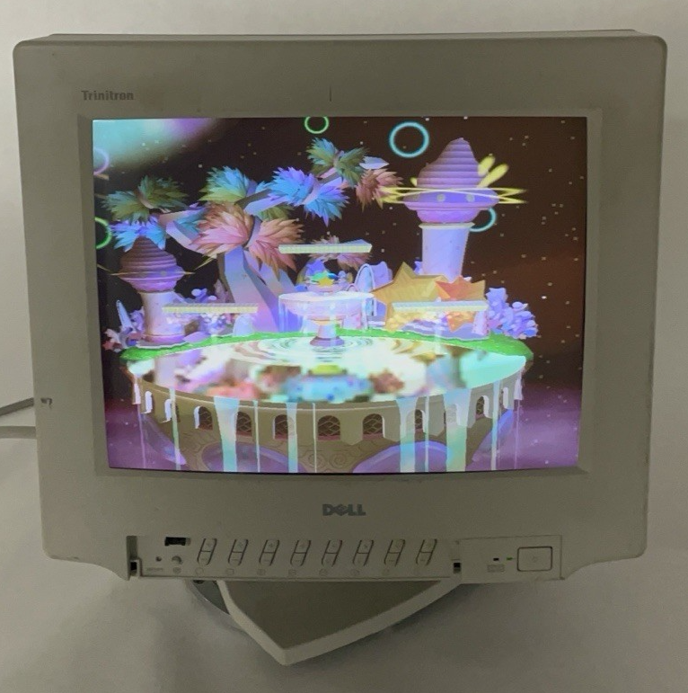 Dell Trinitron UltraScan D1526TX-HS 15" PC CRT Gaming Monitor No Power Cord1