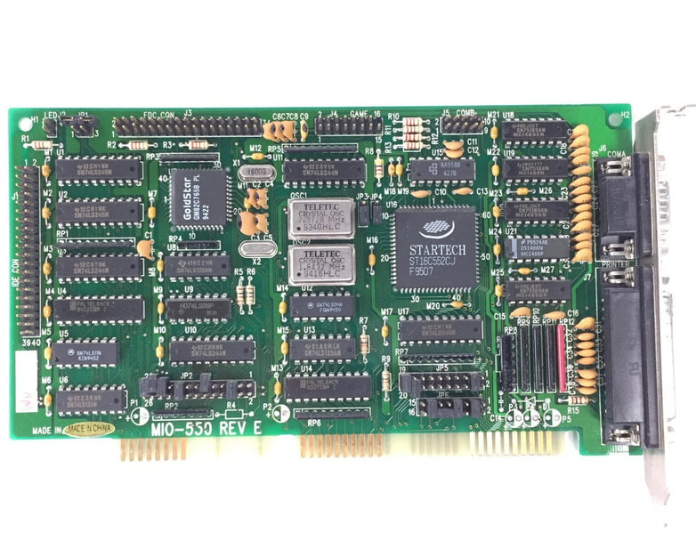 StarTech MIO-550 Rev E 16-Bit ISA Card ST16C552CJ