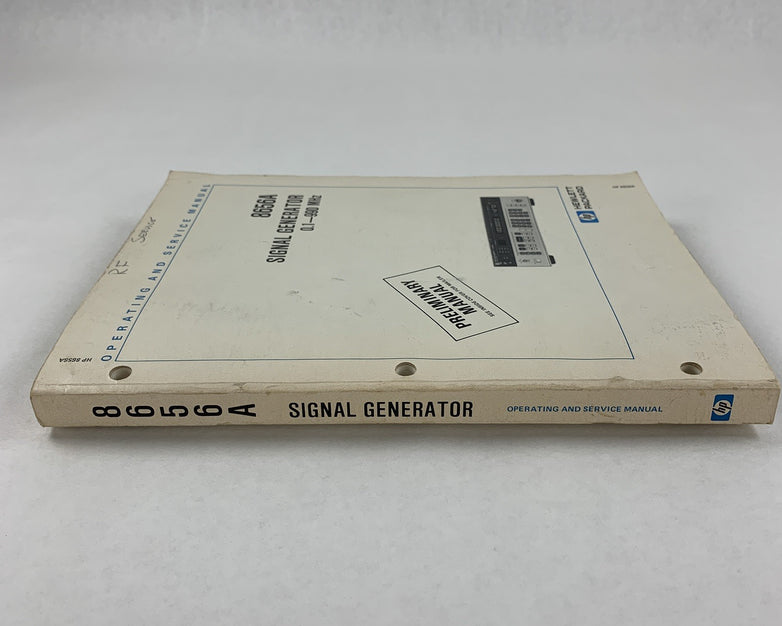 HP 08656-90109 8656A Signal Generator Operating and Service Manual May 1981