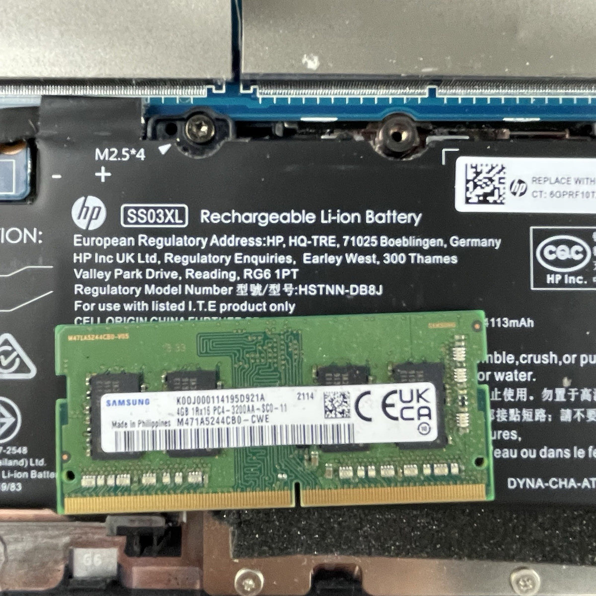HP mt45 14" Ryzen 3 Pro 3300U 2.10 GHz 4 GB RAM No SSD/OS/AC - Bad DIMM19