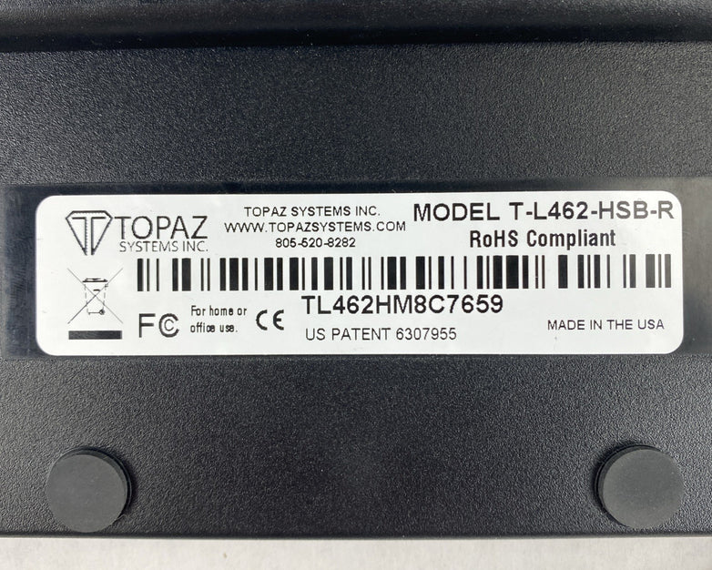 Topaz T-L462-HSB-R Signature Pad No Stylus Tested