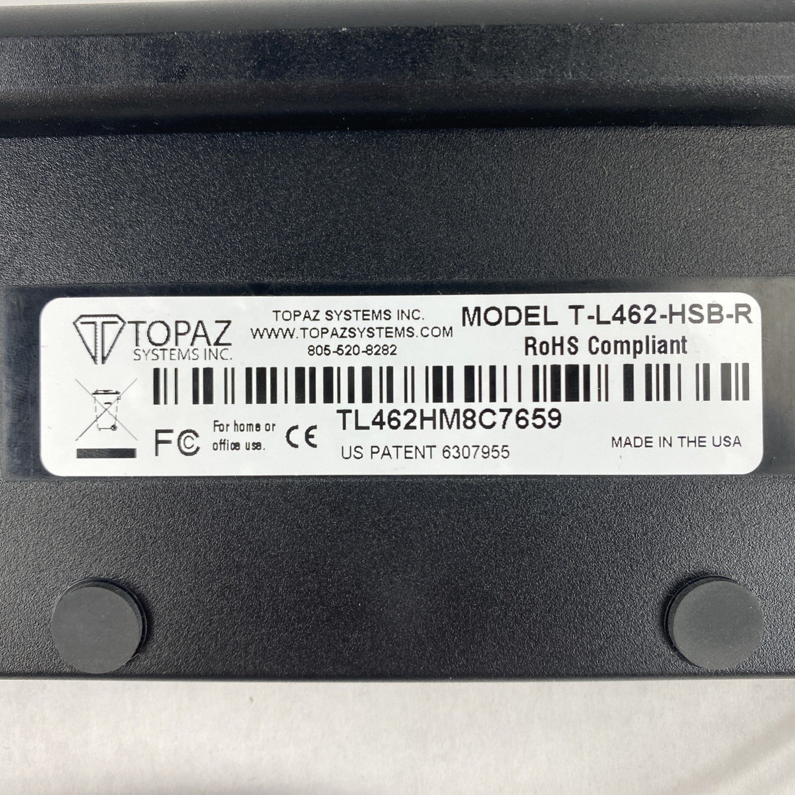 Topaz T-L462-HSB-R Signature Pad No Stylus Tested5