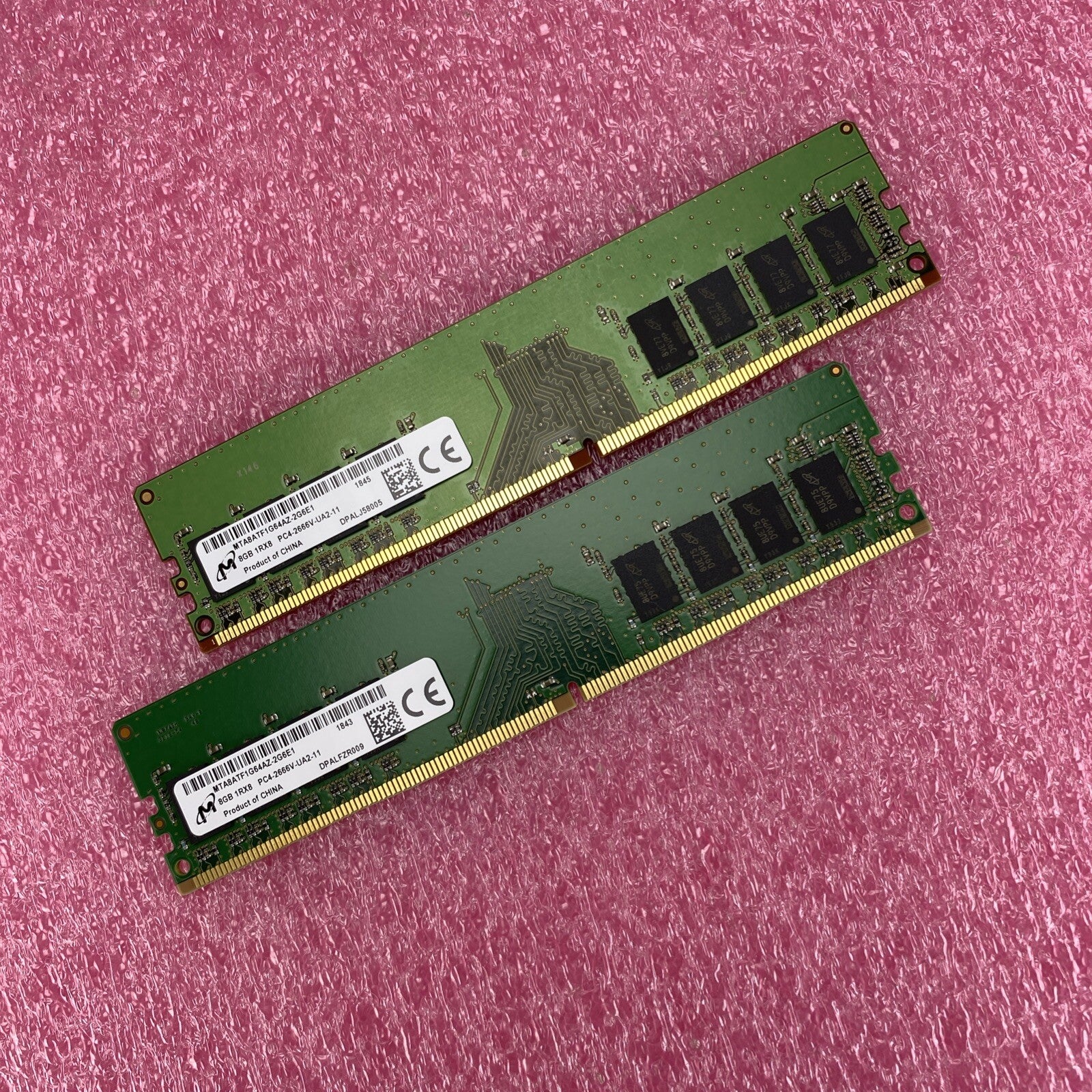 Micron MTA8ATF1G64AZ-2G6E1 8GB DDR4 SDRAM 2666MHz PC-21300 Tested Lot Of 2