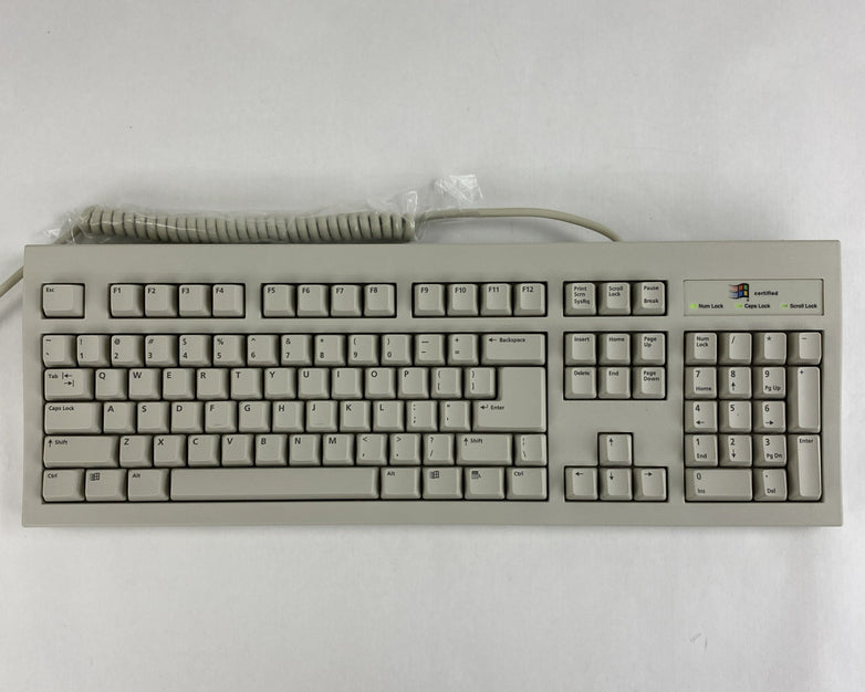 Vintage BTC 5140 Windows 95 Certified AT Membrane Keyboard - Open Box and Tested