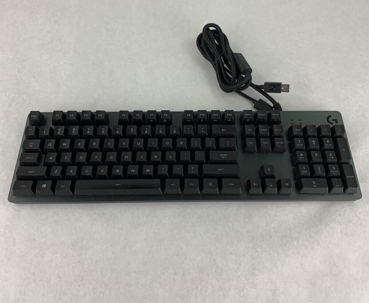 Logitech G413 Carbon Mechanical Gaming Keyboard USB Y-U0032 Tested No Backclip