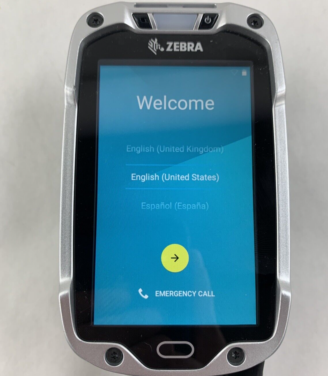 Zebra TC8000 Handheld PC Barcode Scanner Tested w/ Battery, Cradle, Power Supply