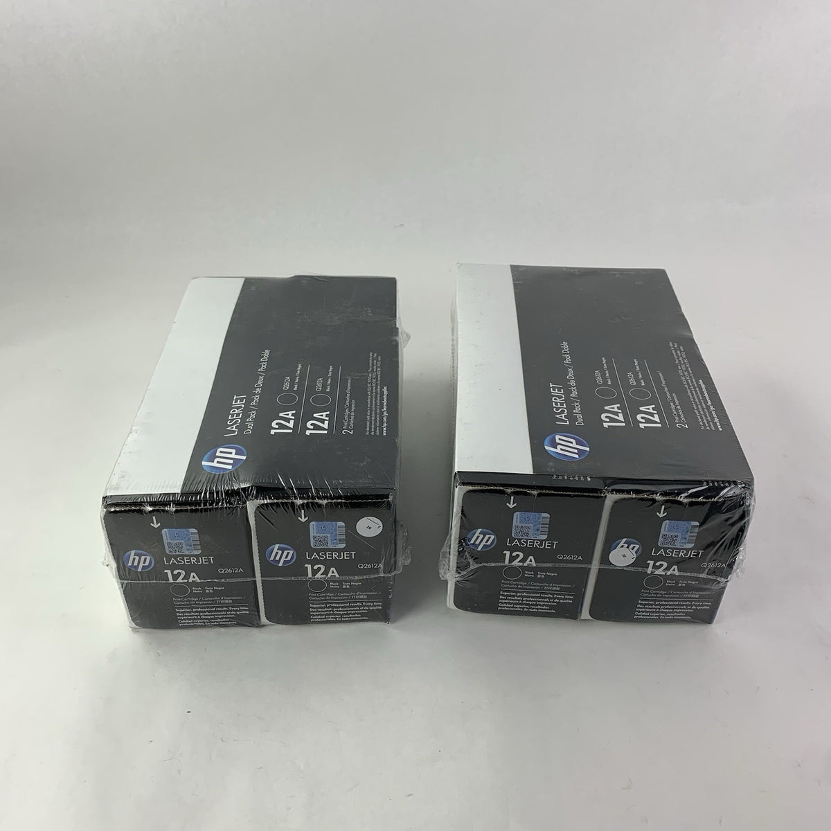HP Q2612D LaserJet 12A Black Dual Pack Print Cartridges Pack of 2 - New2