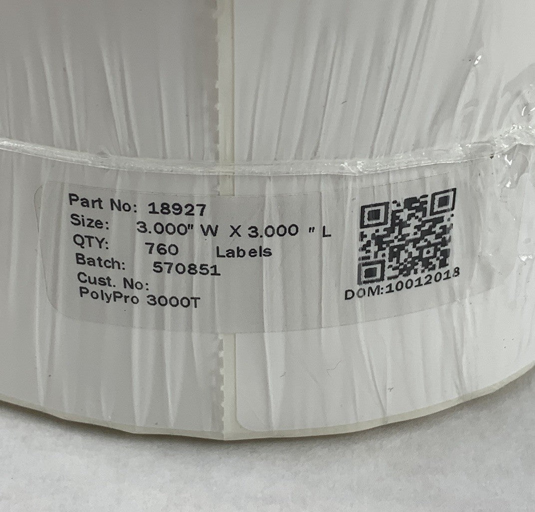Zebra PolyPro 3000T 760 Label Roll