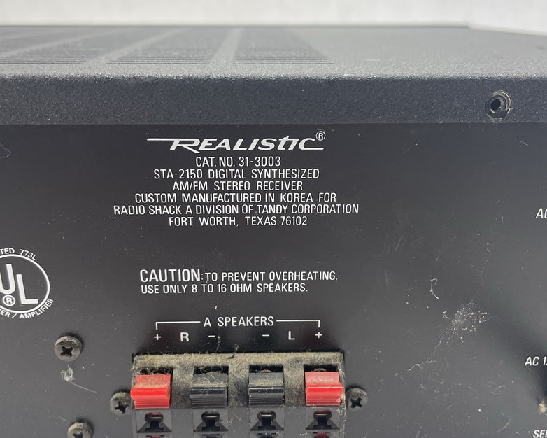 Realistic STA-2150 Receiver  Tested