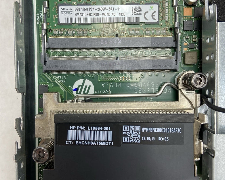 HP EliteDesk 800 G4 Micro Intel Core i5-8500T 2.1GHz 8GB RAM No HDD/OS/AC