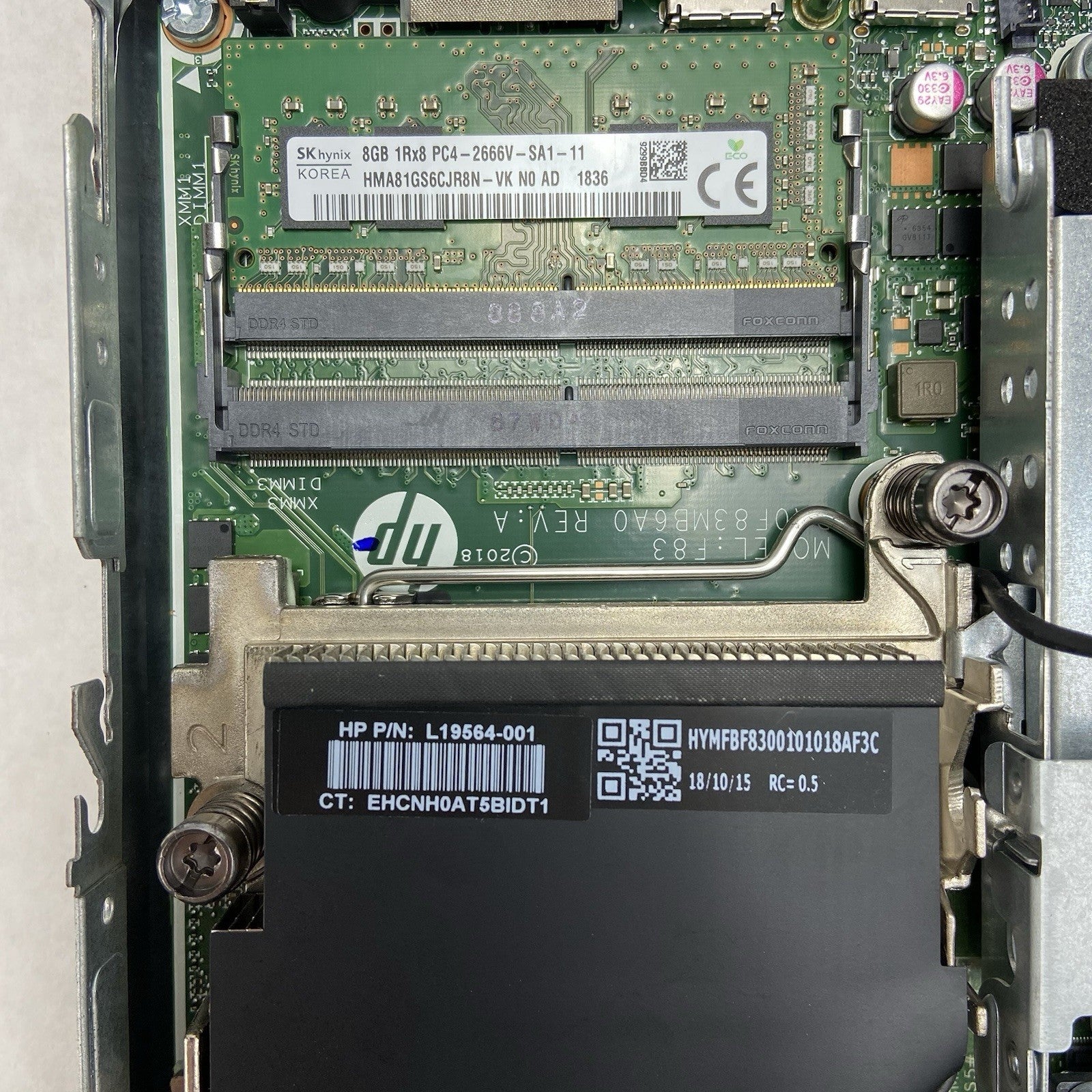 HP EliteDesk 800 G4 Micro Intel Core i5-8500T 2.1GHz 8GB RAM No HDD/OS/AC9