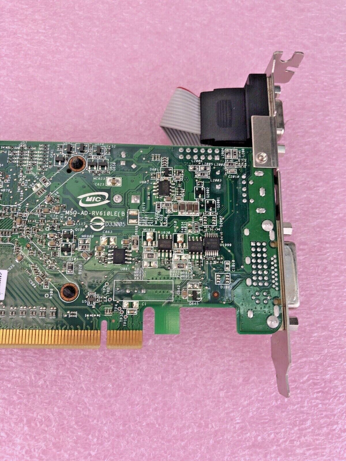 Asus ATI 0WX085 ad-rv610le Radeon HD2400 Pro 128MB VGA DVI GPU (Lot of 2)