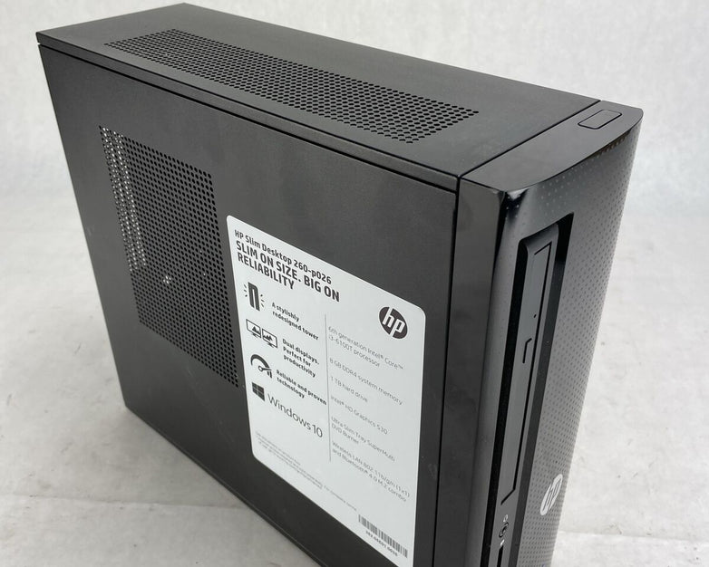 HP 260-P026 DT Intel Core i3-6100T 3.2GHz 8GB RAM No HDD No OS