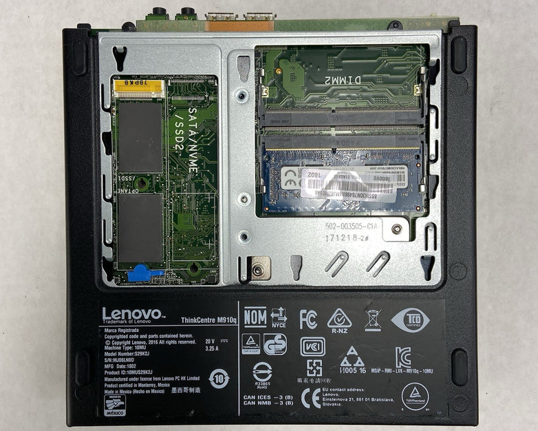 Lenovo ThinkCentre M910Q MFF Intel Core i5-6500T 2.5GHz 8GB RAM No AC/HDD/OS