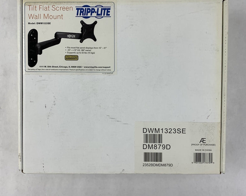 Tripp Lite DWM1323SE Tilt Flat Screen Wall Mount